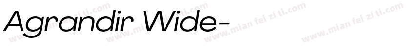 Agrandir Wide字体转换